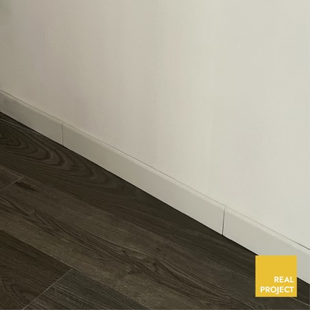 Plinthe en PorcelaineBlanc Mat