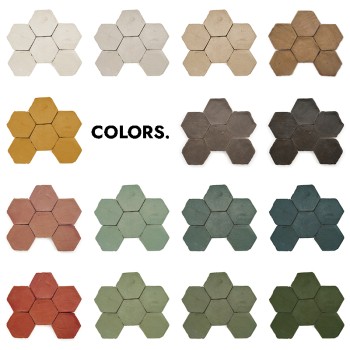 Chroma Meerblau Hexagono 10