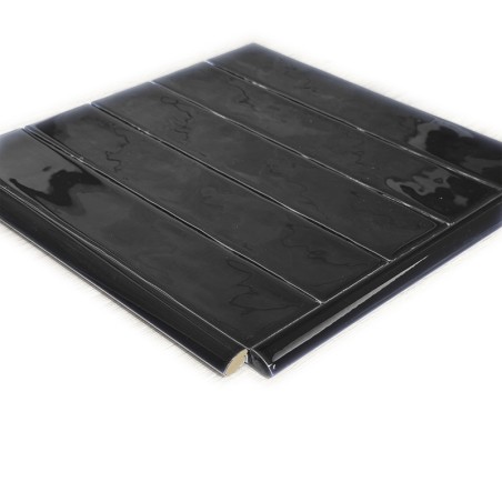 Keramisches Eckstück Creta-25 Schwarz