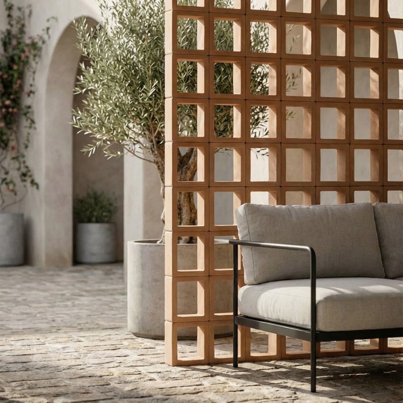 Tulum Terracotta Screen Block