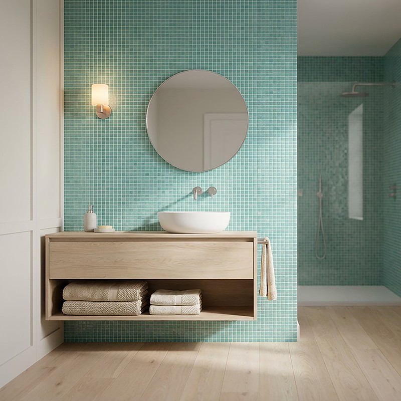 Mosaïque Bruma Vert Aqua