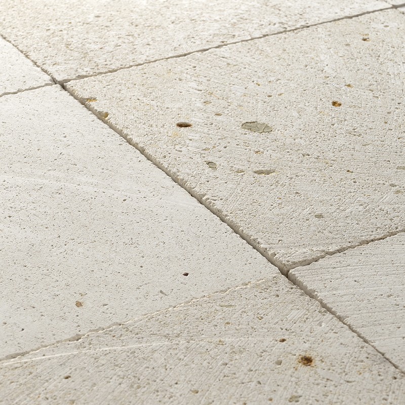 Witte Kalksteen 20x20 - Grove Korrel