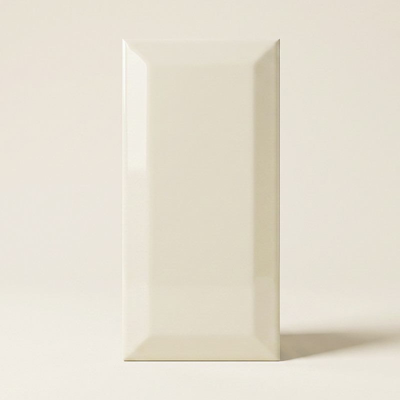 Glanzende Beige Rand 7,5x15