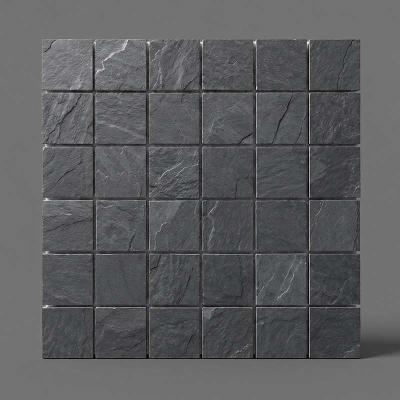 Valona Schwarz 5x5 Mosaik