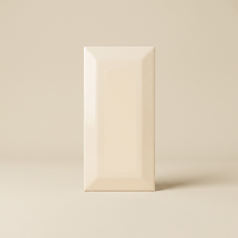 Biseau Beige Brillant 7,5x15