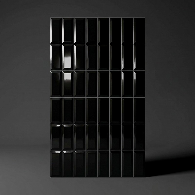 Glossy Black Bevel 7,5x15