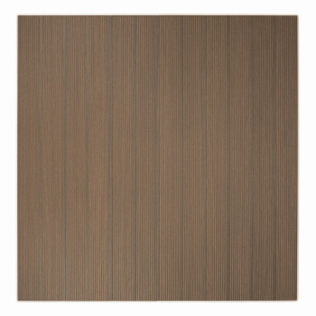 Um ladrilho quadrado apresenta um padrão uniforme de listras marrons verticais finas, criando um efeito texturizado em um design
