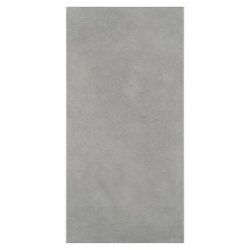 Ladrilho de concreto liso, retangular, com acabamento cinza claro, plano, sugerindo uso em pisos ou revestimentos de paredes.