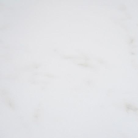 A smooth, white marble tile with subtle gray veining pattern. the surface appears polished and is evenly lit, suggesting an indo A smooth, white marble tile with subtle gray veining pattern. the surface appears polished and is evenly lit, suggesting an indo