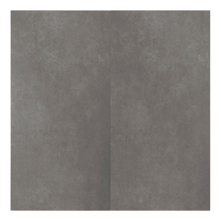 Revestimento cerâmico retangular cinza com superfície de textura sutil, conferindo aspecto pétreo. Ele é exibido contra um fundo Revestimento cerâmico retangular cinza com superfície de textura sutil, conferindo aspecto pétreo. Ele é exibido contra um fundo