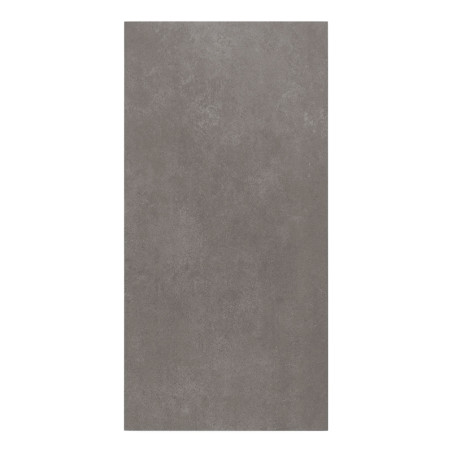 Eine rechteckige Fliese mit glatter, mattgrauer Oberfläche und leichten Strukturvariationen erinnert an einen minimalistischen S Eine rechteckige Fliese mit glatter, mattgrauer Oberfläche und leichten Strukturvariationen erinnert an einen minimalistischen S