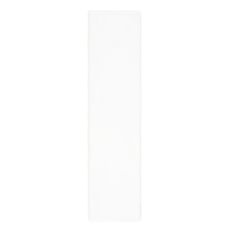 A rectangular white tile rests horizontally, displaying a smooth, glossy surface. It is set against a plain, white background. A rectangular white tile rests horizontally, displaying a smooth, glossy surface. It is set against a plain, white background.