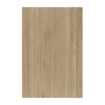 azulejos de madera dispuestas verticalmente, creando un patrón similar a una tabla. El color marrón claro y las vetas de la made
