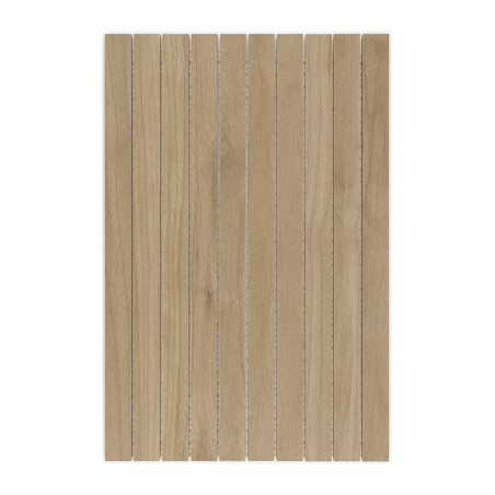 azulejos de madera dispuestas verticalmente, creando un patrón similar a una tabla. El color marrón claro y las vetas de la made azulejos de madera dispuestas verticalmente, creando un patrón similar a una tabla. El color marrón claro y las vetas de la made