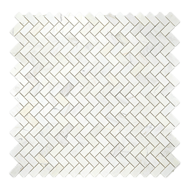 Mosaik Elfenbein Fischgrät