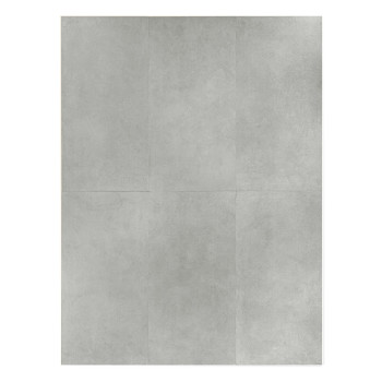 Ladrilho de concreto liso, retangular, com acabamento cinza claro, plano, sugerindo uso em pisos ou revestimentos de paredes.