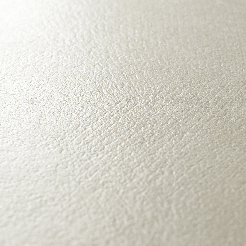 A smooth, light beige tile displays a subtle textured surface, reflecting soft light, suggesting a neutral and minimalistic room