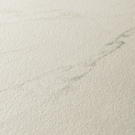 Les carreaux de céramique beige présentent de subtiles veines grises, créant une apparence de pierre naturelle. La surface textu