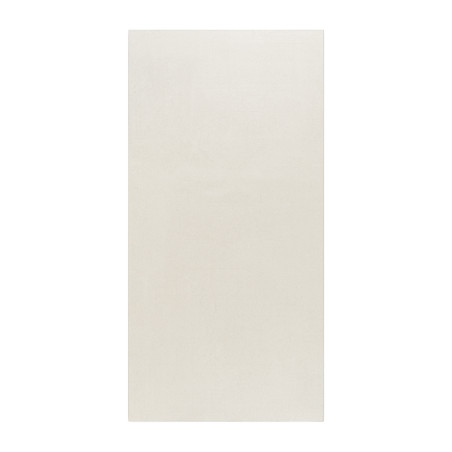 Un azulejo rectangular de color blanquecino destaca por sí solo sobre un fondo liso, transmitiendo sencillez y minimalismo en su