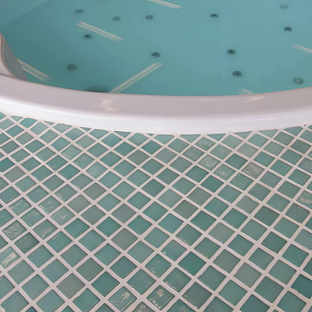 Rutschfestes Aqua Green Mist-Mosaik