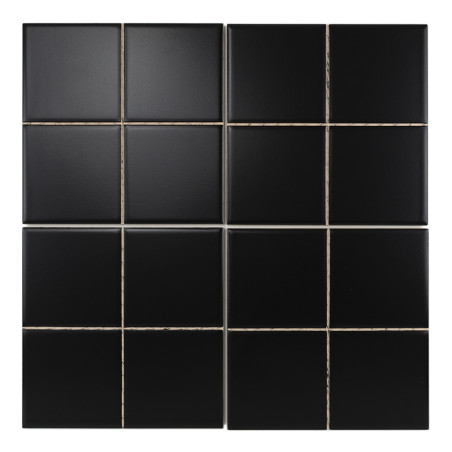 Pure Preto Mate 20x20 PRECORTADO (10x10)