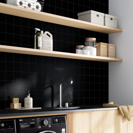 Pure Preto Mate 20x20 PRECORTADO (10x10)