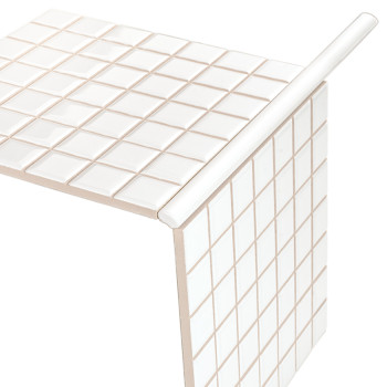 Blanc Pure Brillant 20x20 PRÉDÉCOUPÉ (2,5x2,5)