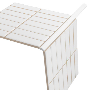 Pure Blanc Matt 20x20 PRÉDÉCOUPÉ (2,5x10)