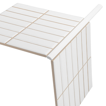 Pure Blanc Matt 20x20 PRÉDÉCOUPÉ (2,5x10)