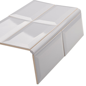 Glänzende ecke Greye