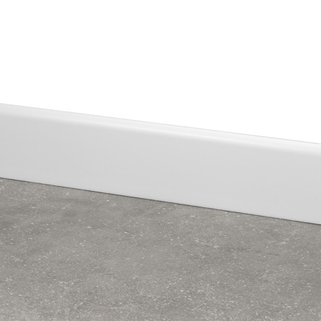 Rodapé Cerâmico Branco 8x60