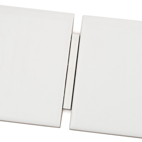 Rodapé Porcelânico Branco Cetim 12x60