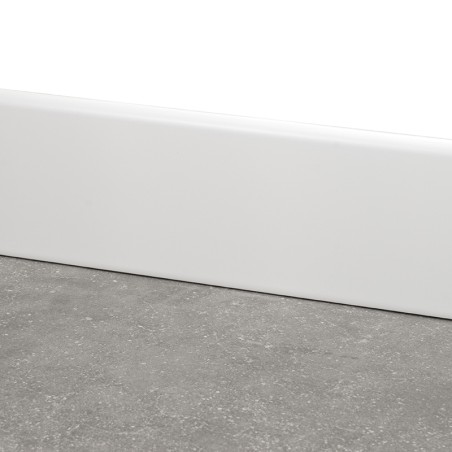 Rodapé Porcelânico Branco Cetim 12x60