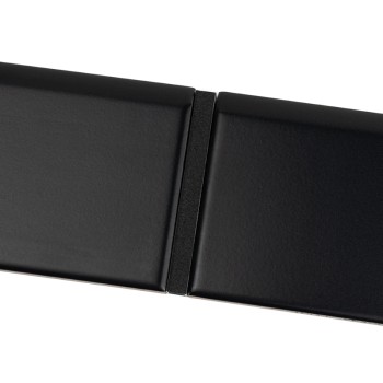 Schwarze Keramik-Sockelleiste 8x60
