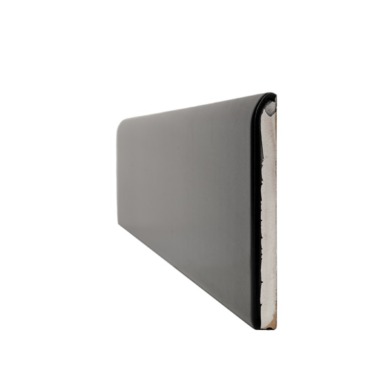 Black rectangular band, low profile and matte finish; centered on a white background, with a slight lower shadow that suggests separation of the object from the plane.