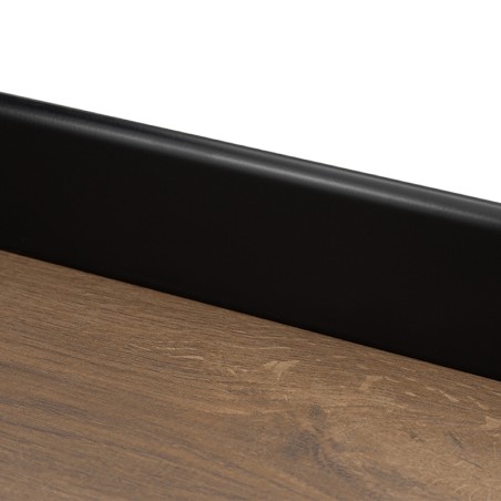 Rodapé Cerâmico Preto 8x60