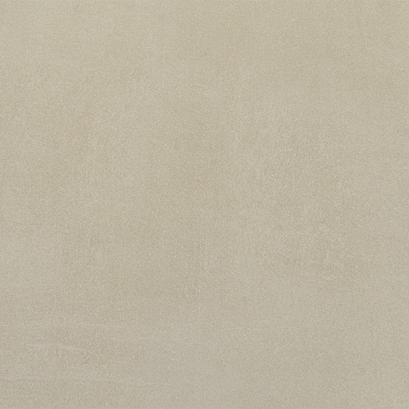 Carrelage beige uni légèrement texturé, surface mate, ton sable, sans motifs ni joints visibles.