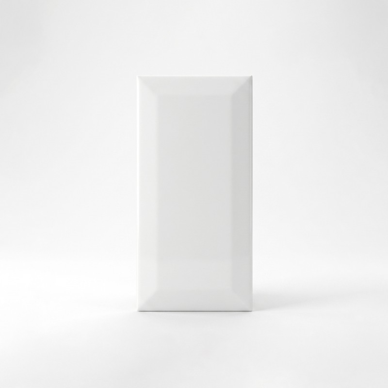 Bisel Branco Mate 7,5x15